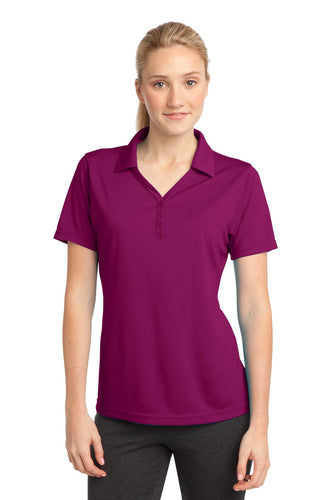 Sport-Tek Pink Rush LST680 polo shirts with company logo