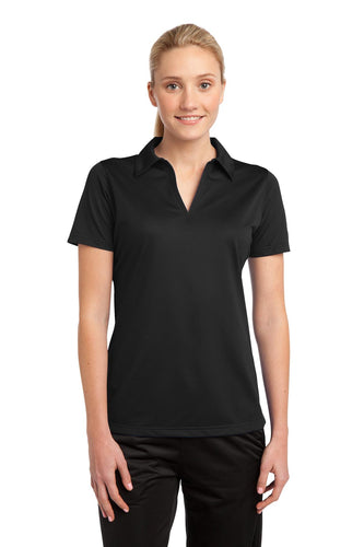 Sport-Tek Black LST690 custom polos for business