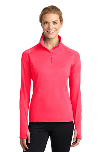 Sport-Tek Hot Coral LST850 company sweatshirts embroidered