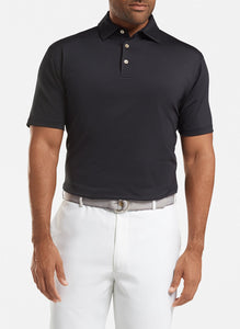 peter millar black ME0EK01S with solid performance polo custom logo polo shirts