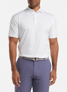 peter millar white ME0EK01S with solid performance polo custom logo polo shirts