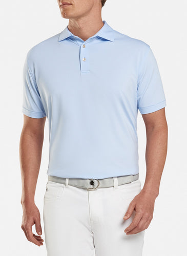peter millar cottage blue ME0EK11S with jubilee stripe performance polo custom logo polo shirts