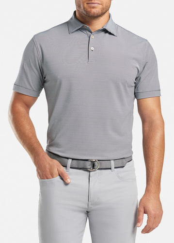 peter millar navy ME0EK11S with jubilee stripe performance polo custom logo polo shirts