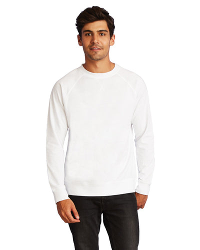 Next Level White N9000  custom embroidered sweatshirts