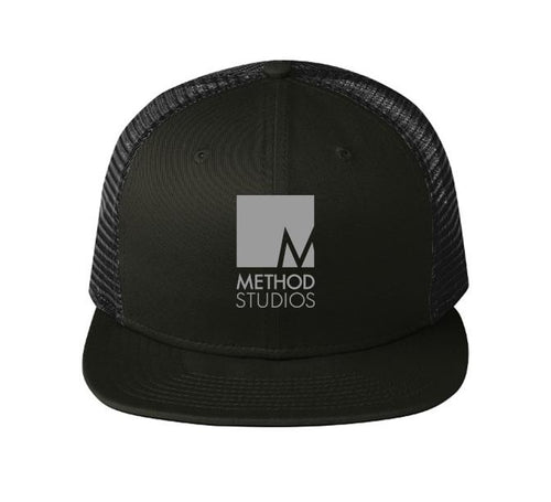 new era original fit snapback trucker cap ne403 black black method studios