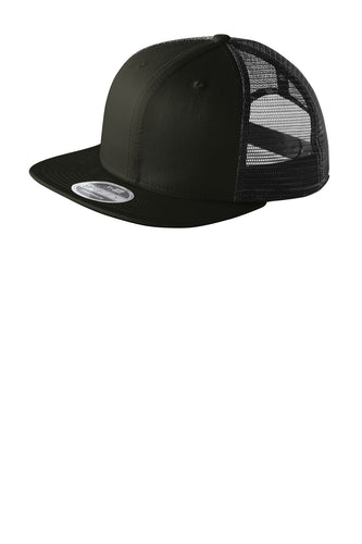 new era original fit snapback trucker cap black black