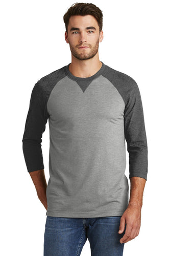 New Era Sueded Cotton 3/4-Sleeve Baseball Raglan Tee