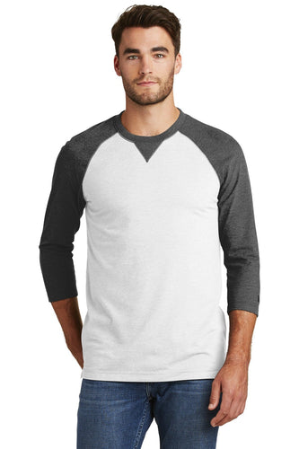 New Era Sueded Cotton 3/4-Sleeve Baseball Raglan Tee