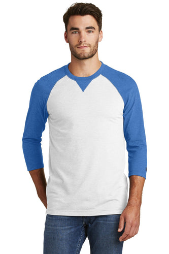 New Era Sueded Cotton 3/4-Sleeve Baseball Raglan Tee