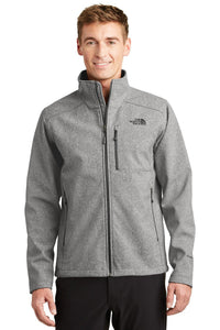 The North Face TNF Medium Grey Heather NF0A3LGT jacket company logo
