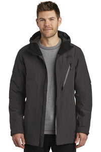 The North Face TNF Black/ Asphalt Grey NF0A3SES company logo jackets