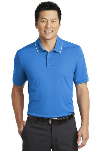 Nike Blue Sapphire/ White NKAA1849  polo shirts with embroidered custom logo