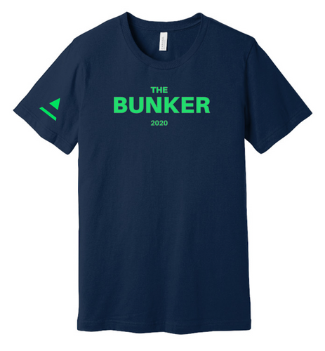 BUNKER RING SPUN TEE, NAVY/GREEN