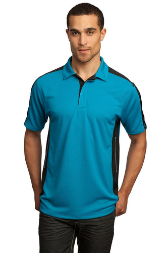 OGIO Voltage Blue/Blacktop/Silver Grey OG106 work polos with logo