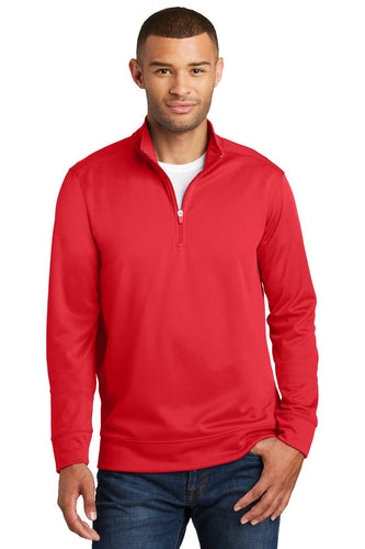 Port & Company Red PC590Q sweatshirts with logo printed