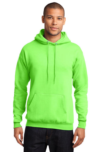 port & company neon green pc78h sweatshirts with company logo