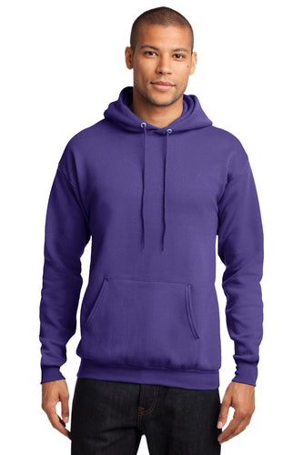 port & company purple pc78h sweatshirts with logo embroidery