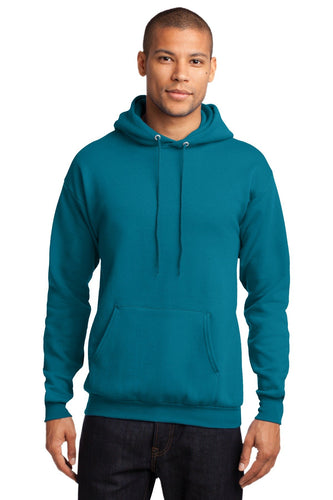 port & company teal pc78h sweatshirts with logo embroidery