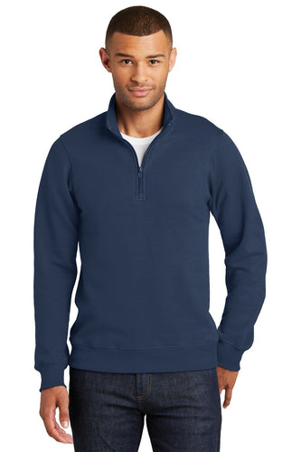 port & company team navy pc850q sweatshirts with logos