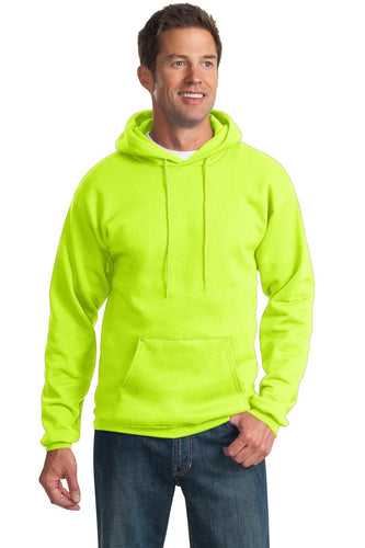 port & company safety green pc90h sweatshirts with logos