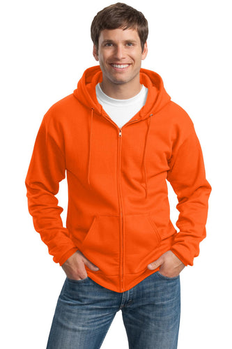 Port & Company Safety Orange PC90ZHT sweatshirts with logos