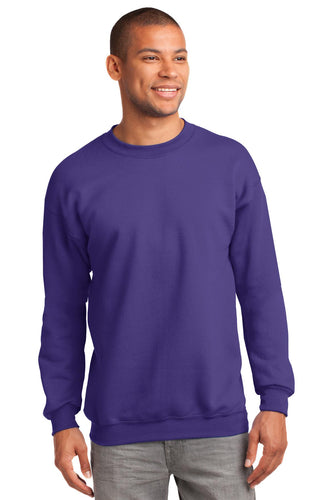 port & company purple pc90 custom embroidery sweatshirts