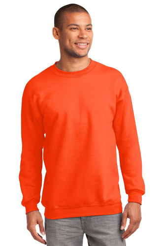 port & company safety orange pc90 custom embroidery sweatshirts