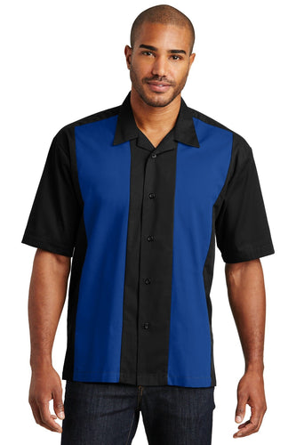 Port Authority Black/Royal S300 work shirts with logo