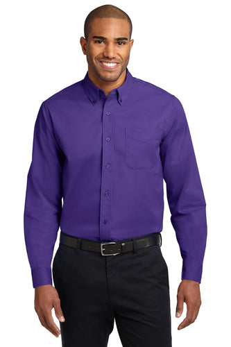 Port Authority Purple/Light Stone S608 custom corporate clothing