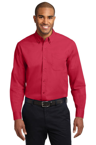 Port Authority Red/Light Stone S608 custom corporate clothing