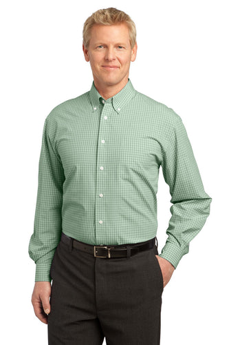 Port Authority Green S639 embroidered work shirts
