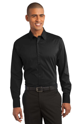 Port Authority Black S646 custom embroidered shirts