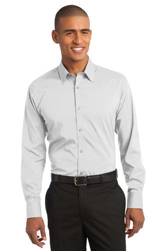 Port Authority White S646 custom embroidered shirts