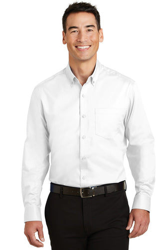 Port Authority White S663 business shirts with company logo