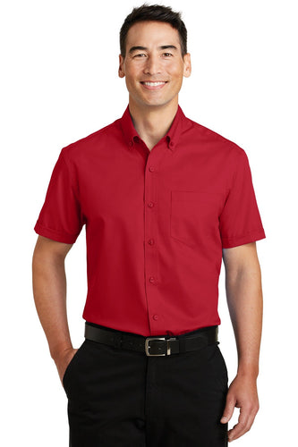 Port Authority Rich Red S664 logo shirts
