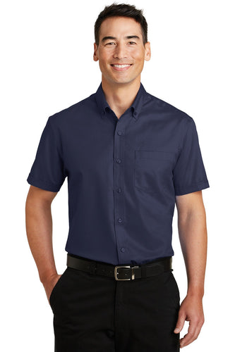 Port Authority True Navy S664 logo shirts