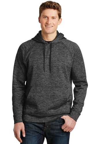 Sport-Tek Grey- Black Electric ST225 sweatshirts with company logo