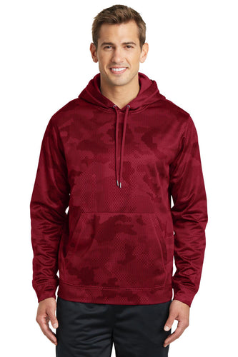Sport-Tek Deep Red ST240 custom design sweatshirts