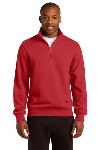 Sport-Tek True Red ST253 custom sweatshirts with logo