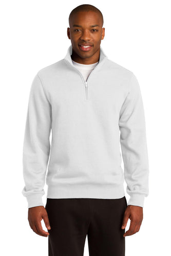 Sport-Tek White ST253 custom sweatshirts with logo