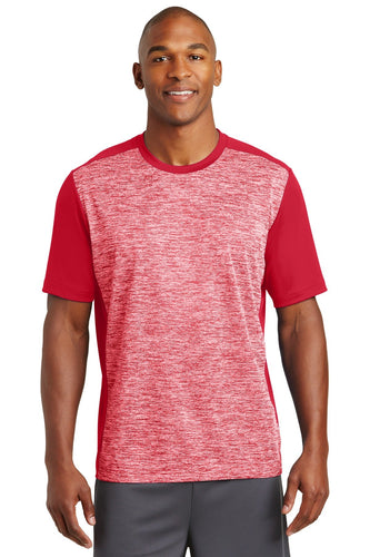 Sport-Tek PosiCharge Electric Heather Colorblock Tee