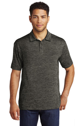 Sport-Tek Grey-Black Electric ST590 custom polo shirts with logo