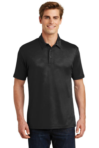 Sport-Tek Black ST630 corporate logo polo shirts