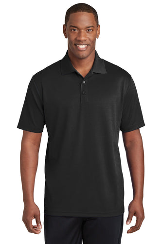 Sport-Tek Black ST640 custom made work polo shirts