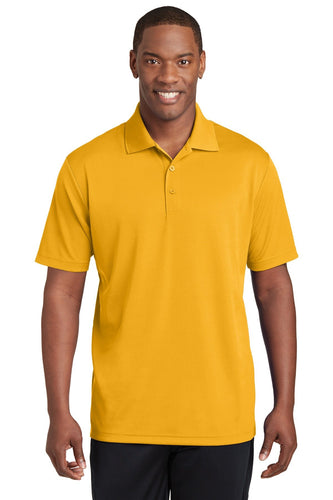Sport-Tek Gold ST640 custom polos with logo