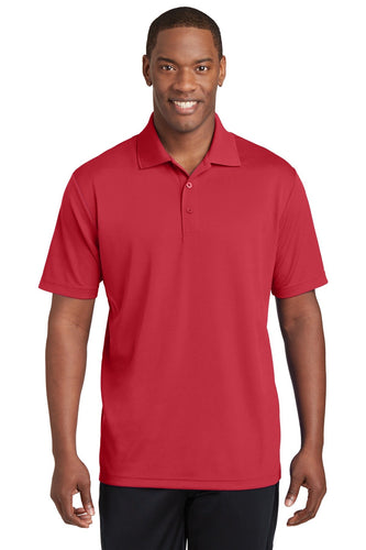 Sport-Tek True Red ST640 polo shirts company logo