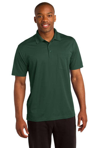 Sport-Tek Forest Green ST651 polo shirts with logos