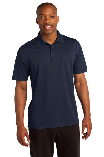 Sport-Tek True Navy ST651 polo shirts with logos