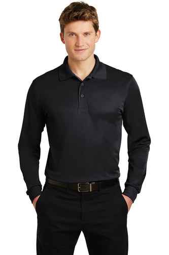 Sport-Tek Black ST657 business polos with logo