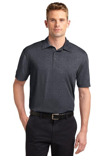 Sport-Tek Graphite Heather ST660 polo work shirts with company logo